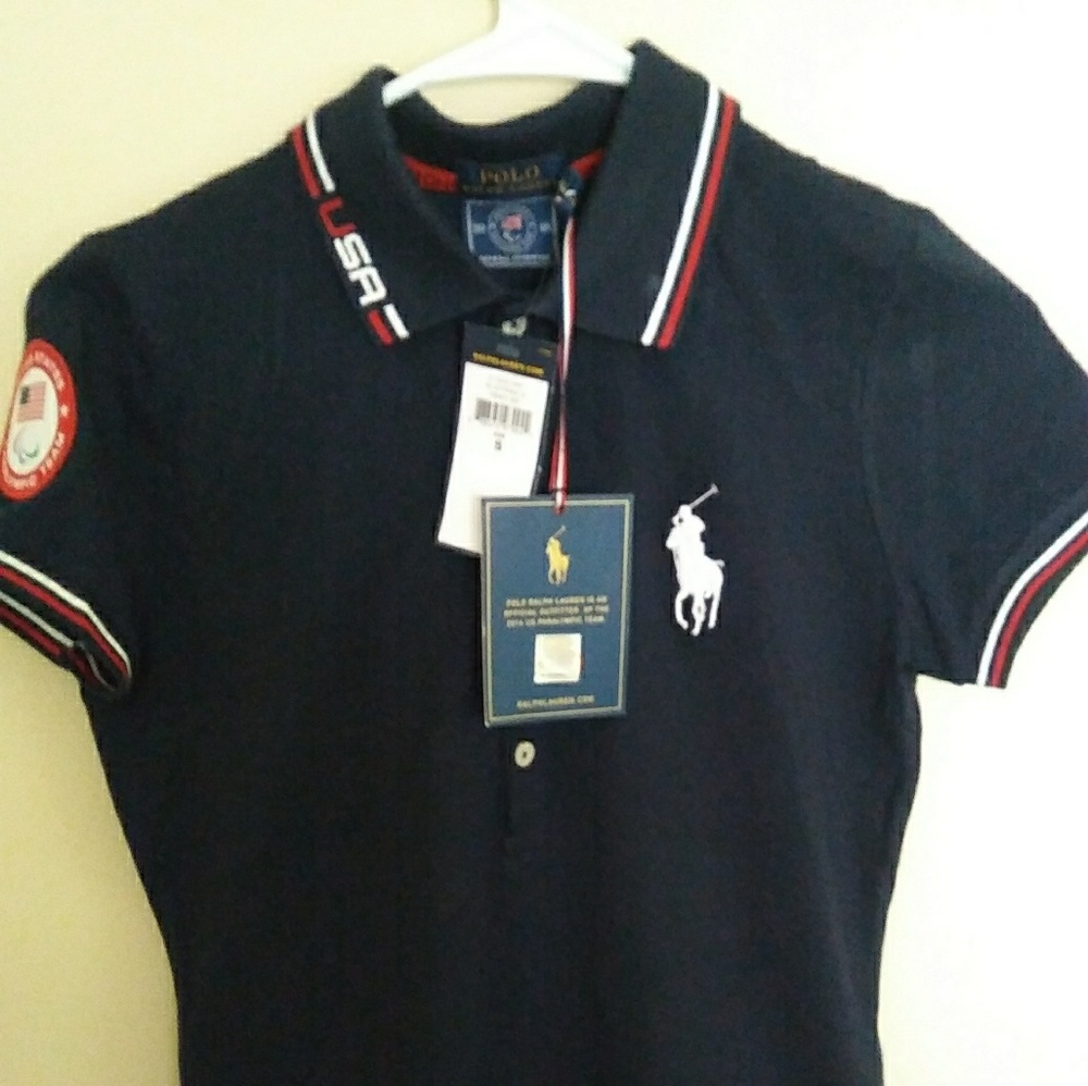 women's paralympic ralph lauren polo shirts sz S